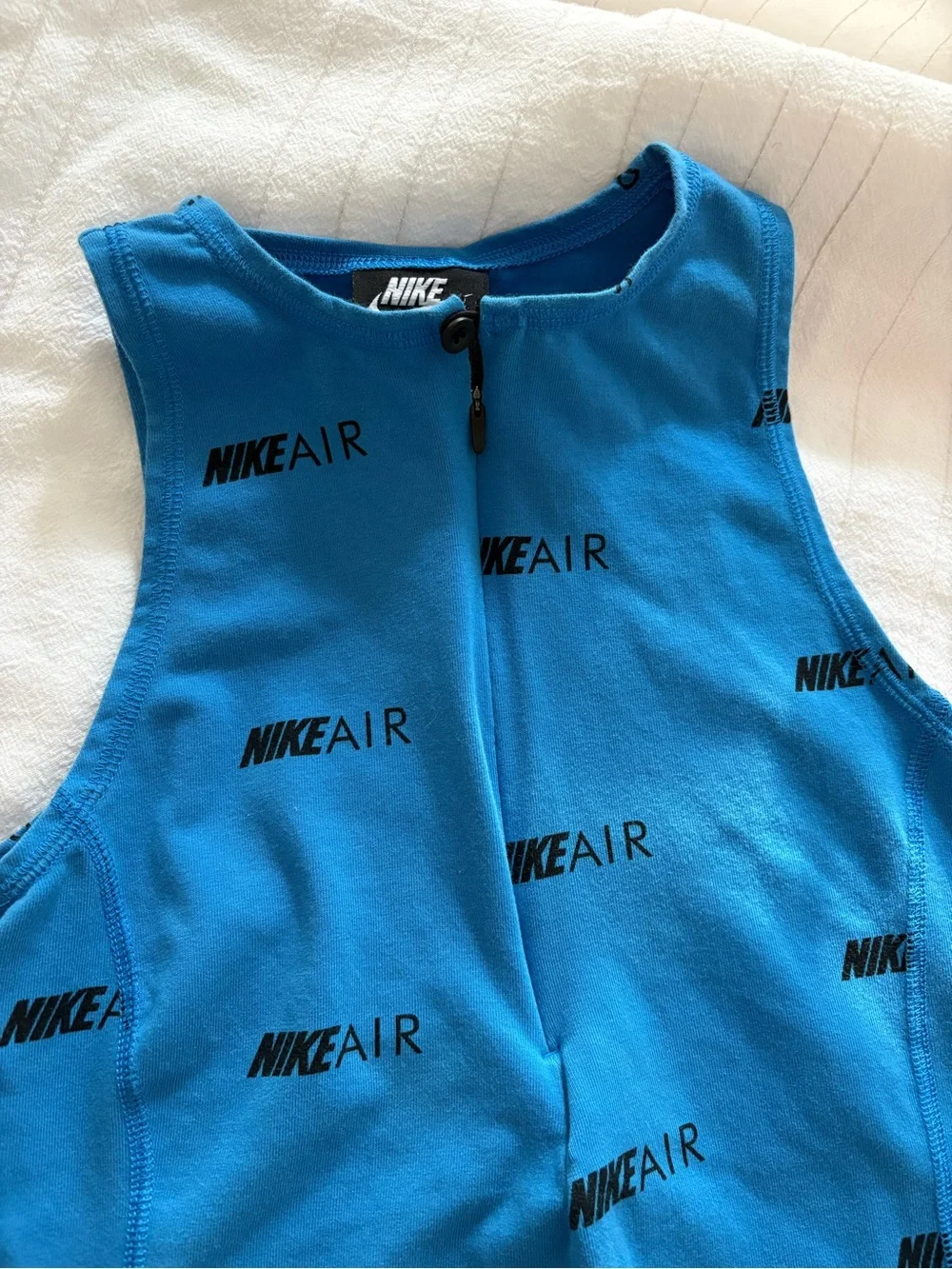 NIKE‎ AIR Women's Royal Blue Sleeveless Bodysuit Size Small Causal Workout Train